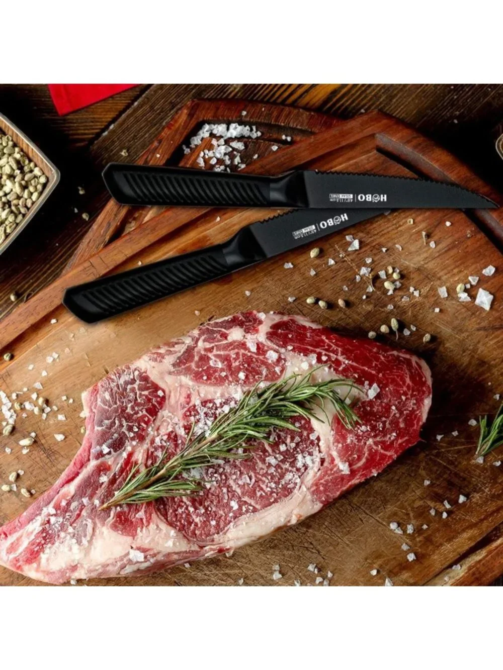 15-Piece Stainless Steel Knife Block Set - Professional Kitchen Cutlery Set